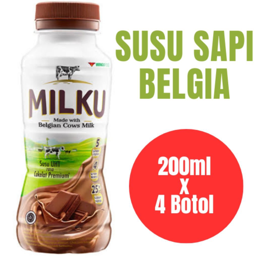 

Milku Susu UHT 200mll x 4 Botol