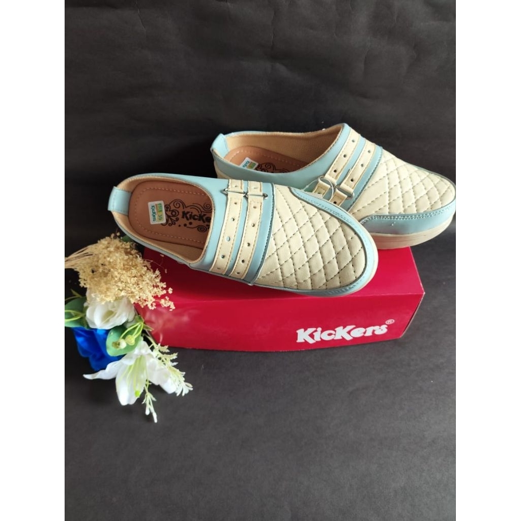 sepatu wedges wanita sandal slop hak semi kulit/wedges kickers termurah/sandal wedges WANITA TERBARU