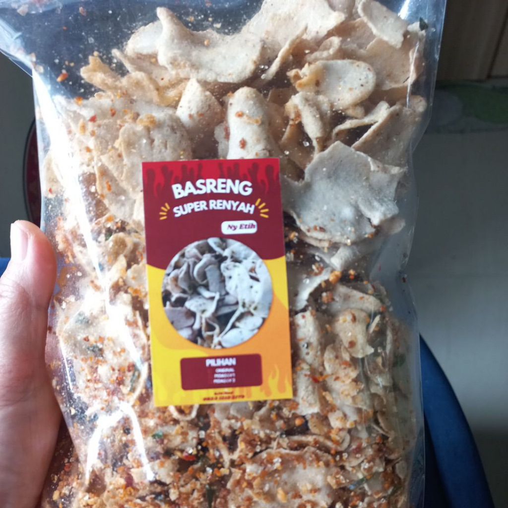 

keripik basreng pedas daun jeruk