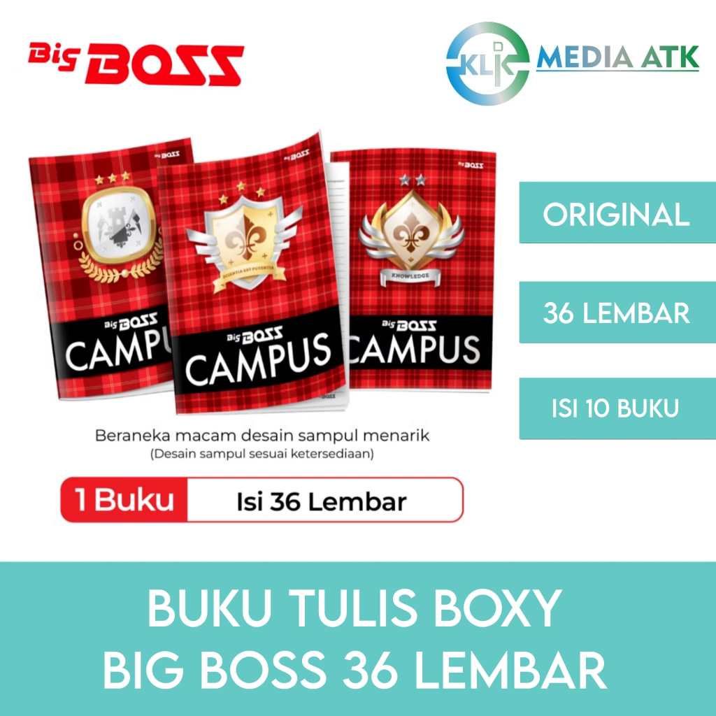 

Big Boss Campus 36 Lembar Buku Tulis Boxy - Isi 10