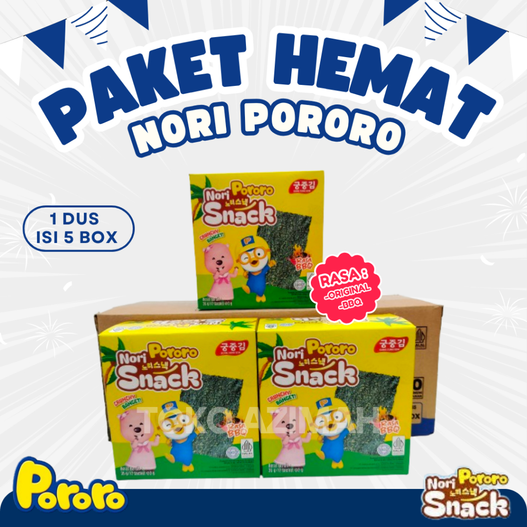 

( 1 DUS ) PORORO NORI SNACK SACHET / PORORO NORI SNACK