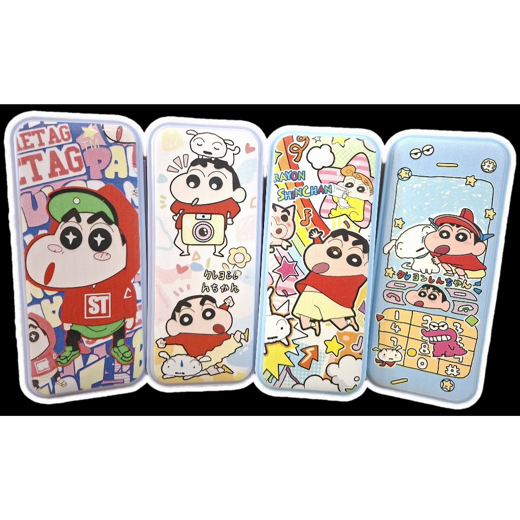 

(pimenova) Kotak Pensil Shincan/Kotak Pensil Tingkat Double Layer Karakter Shincan