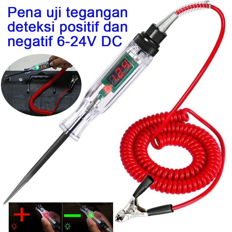 Tespen DC 12V 24V Digital Tespen Motor Taspen Dc Mobil Sepeda Motor Tampilan Digital Panjang Probe P