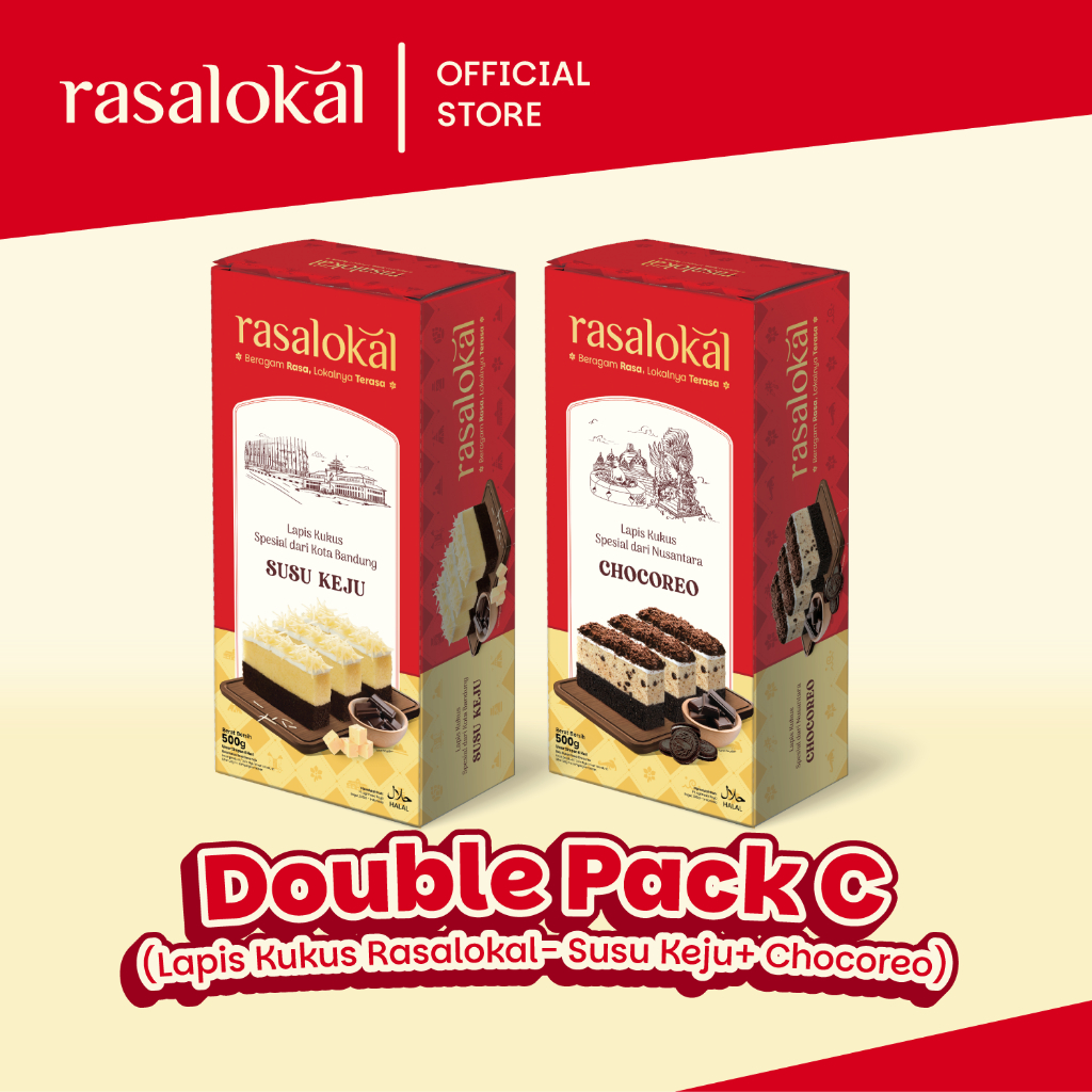 

Double Pack C (Rasa Lokal- Susu Keju + Chocoreo)