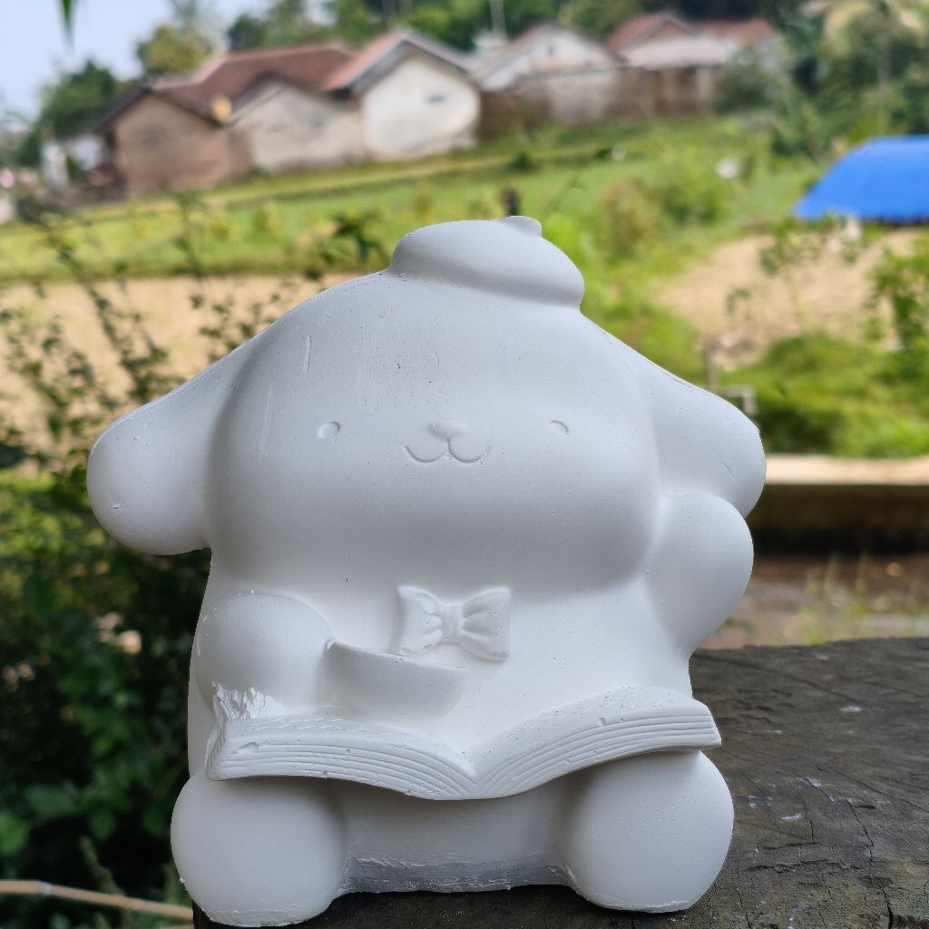 patung gypsum lukis celengan krakter 3D