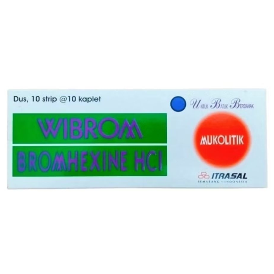 WIBROM - Bromhexine Hcl 8mg  (100's /Dus)
