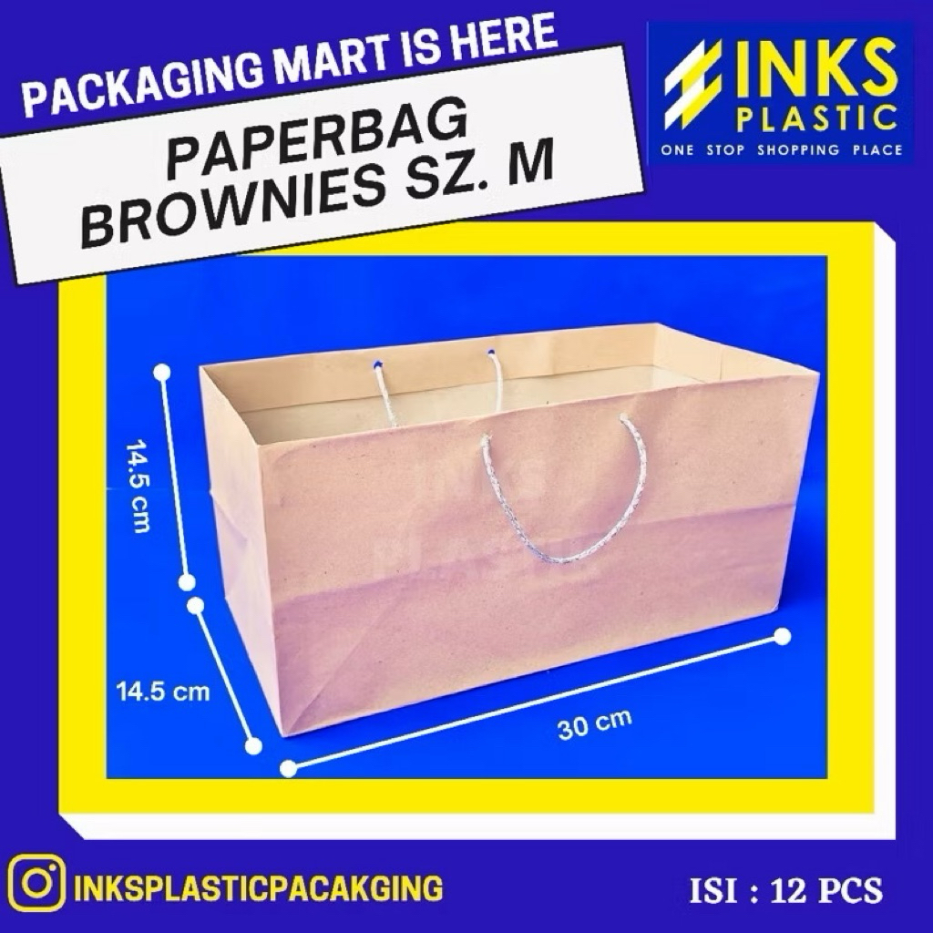 

PAPER BAG BROWNIES MEDIUM PAPERBAG M (12PCS)