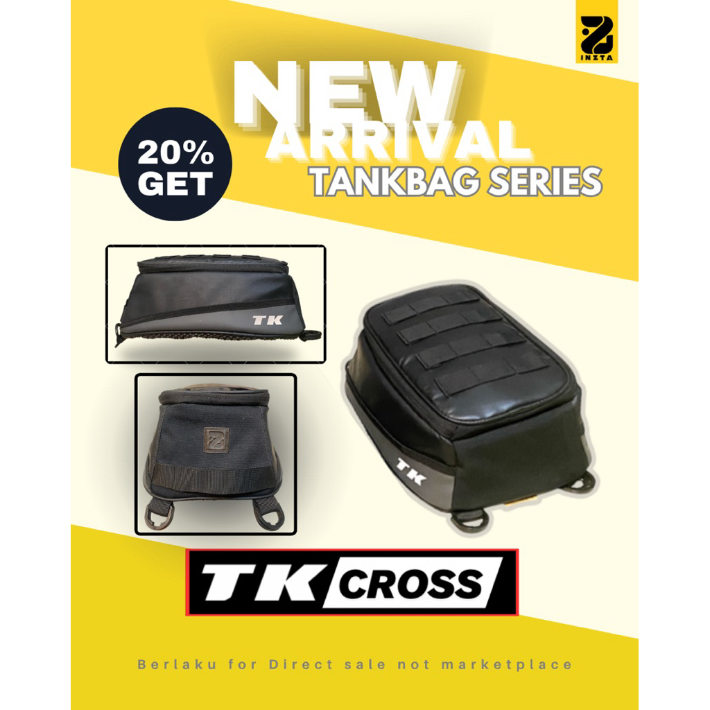 Tankbag inzta TK Cross, tas touring motor