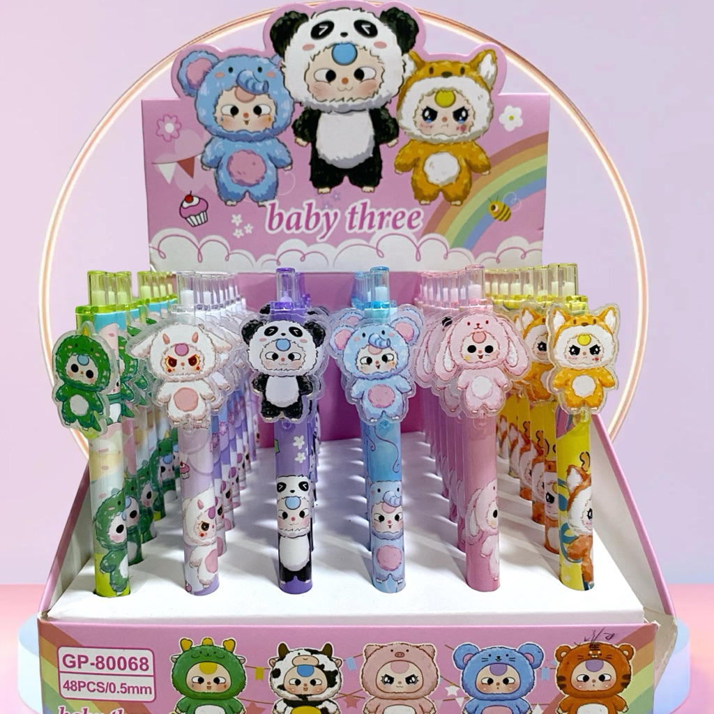 

Pulpen Gel Karakter Baby Three| Pulpen Lucu Karakter Baby Three Gp-80068