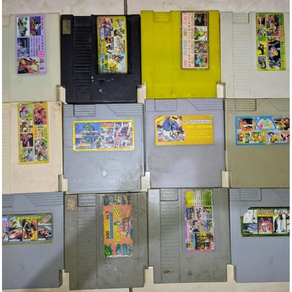 kaset nintendo jadul multi game banyak