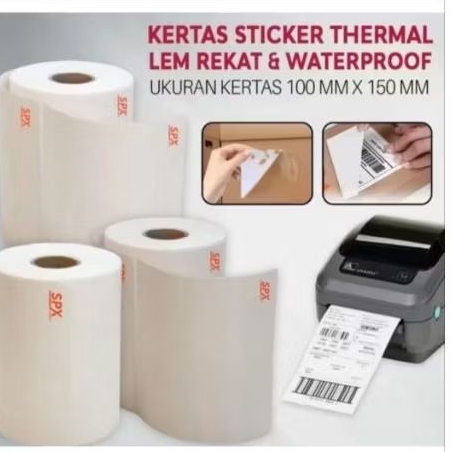 

Stiker termal 100x150mm dan 100x120 ada logo SPX kualitas sangat baik