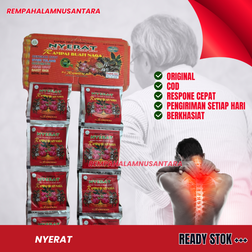 

Nyerat Original Kapsul Asam Urat Pegel Linu