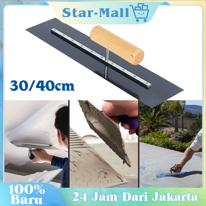 Alat Untuk Acian Tembok 30cm/40cm / Stainless Steel  Raskam / Wall Trowel Tools