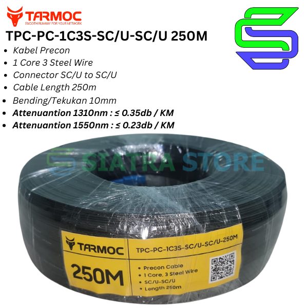 Kabel Precon FO SC 250 M Preconnectorized Dropcore 250 Meter