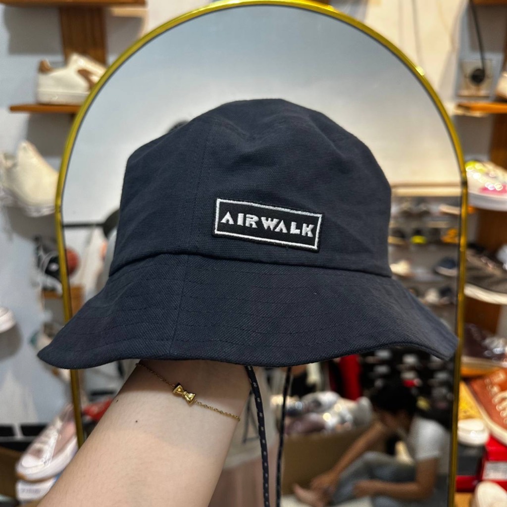 4 VARIASI WARNA AIRWALK BUCKET HAT TOPI UNISEX PRIA DAN WANITA KATUN ORIGINAL COD DEWASA