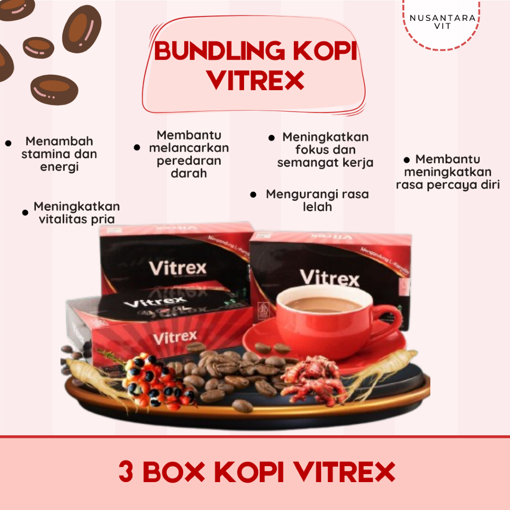 

Kopi Vitrex – Kopi Pria Mengandung L-Carnitine & Ginseng Merah Bantu Fokus Seharian di Segala Aktivitas