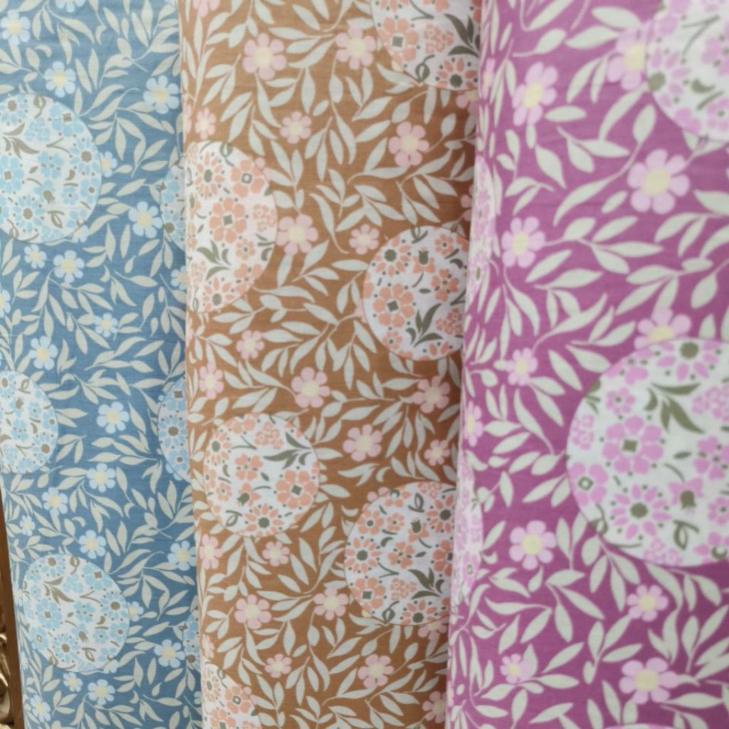 Katun Jepang Motif Bunga Sakura poka| Japan Design by Tokai Senko