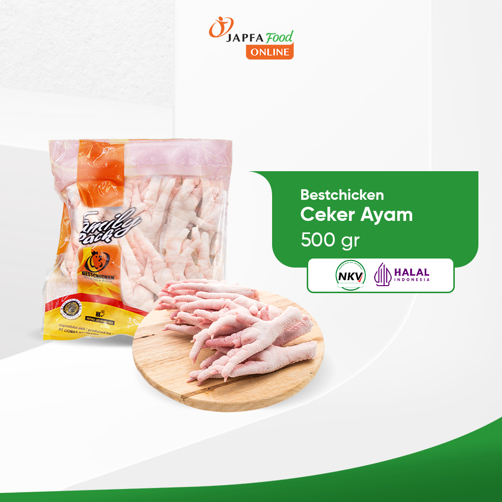 

Bestchicken Ceker Ayam Bersih / Chicken Feet 500gr