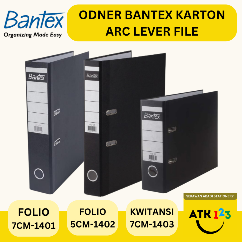 

BANTEX Odner Lever Arch File Bantx Economic Odner Folio / Kwitansi Karton 1401 / 1402 / 1403