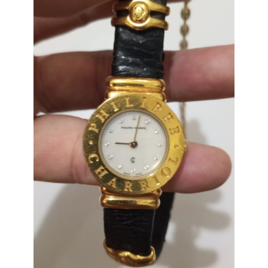 Secondhand / Bekas / Preloved Jam Tangan Wanita Vintage Philippe Charriol (1995)
