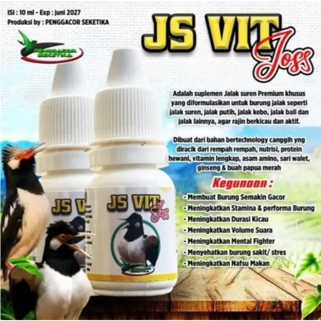 JS VIT JOSS BMW VITAMIN PENGGACOR JALAK SUREN
