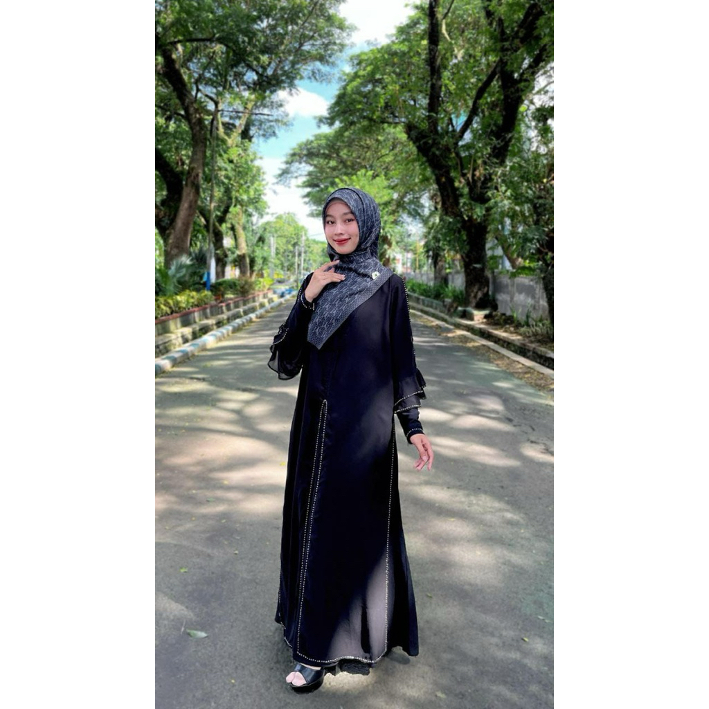 Siena Abaya Seinaa Hijab | Abaya Hitam | Gamis Cantik | Seinaa Hijab | D’Hijab of Mey