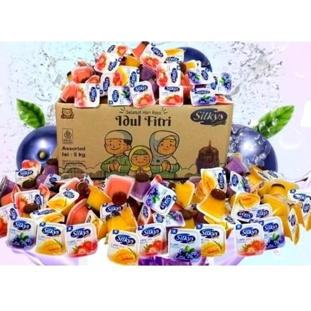 

JELLY PUDING SILKY 500GR (1/2KG) ISI 21PCS - AGER JELLY ANAK