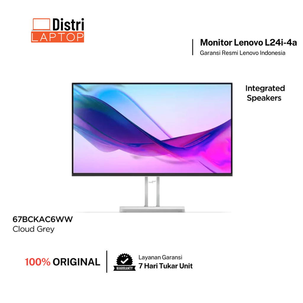 Monitor Lenovo L24i-4A 24 inch Garansi Resmi Lenovo