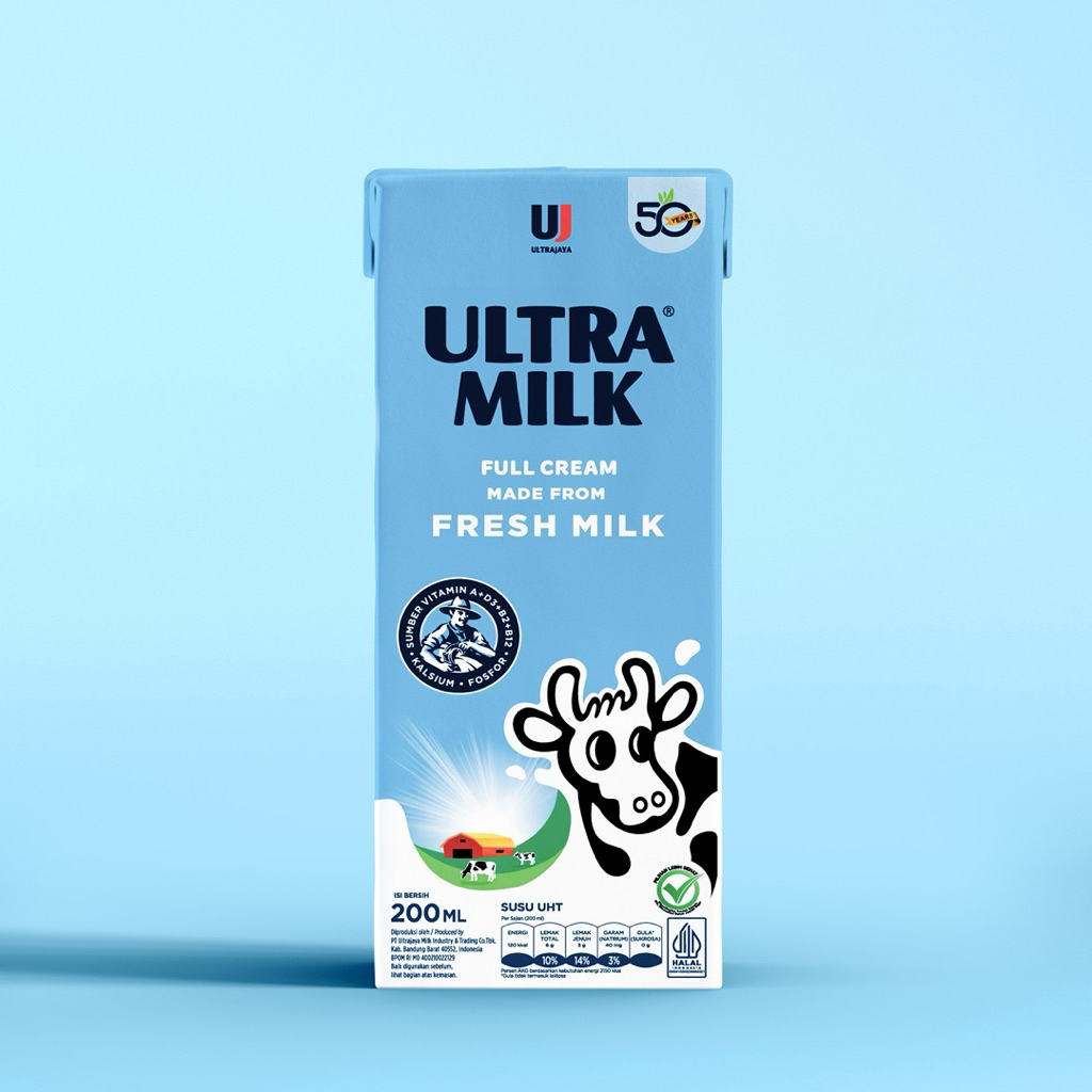 

Ultra Milk UHT Full Cream 200ml - 1 Karton (24 pcs)