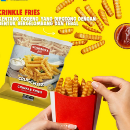 

KENTANG GORENG BEKU 1KG STARMAX GOLD | SUPER CRUNCHY