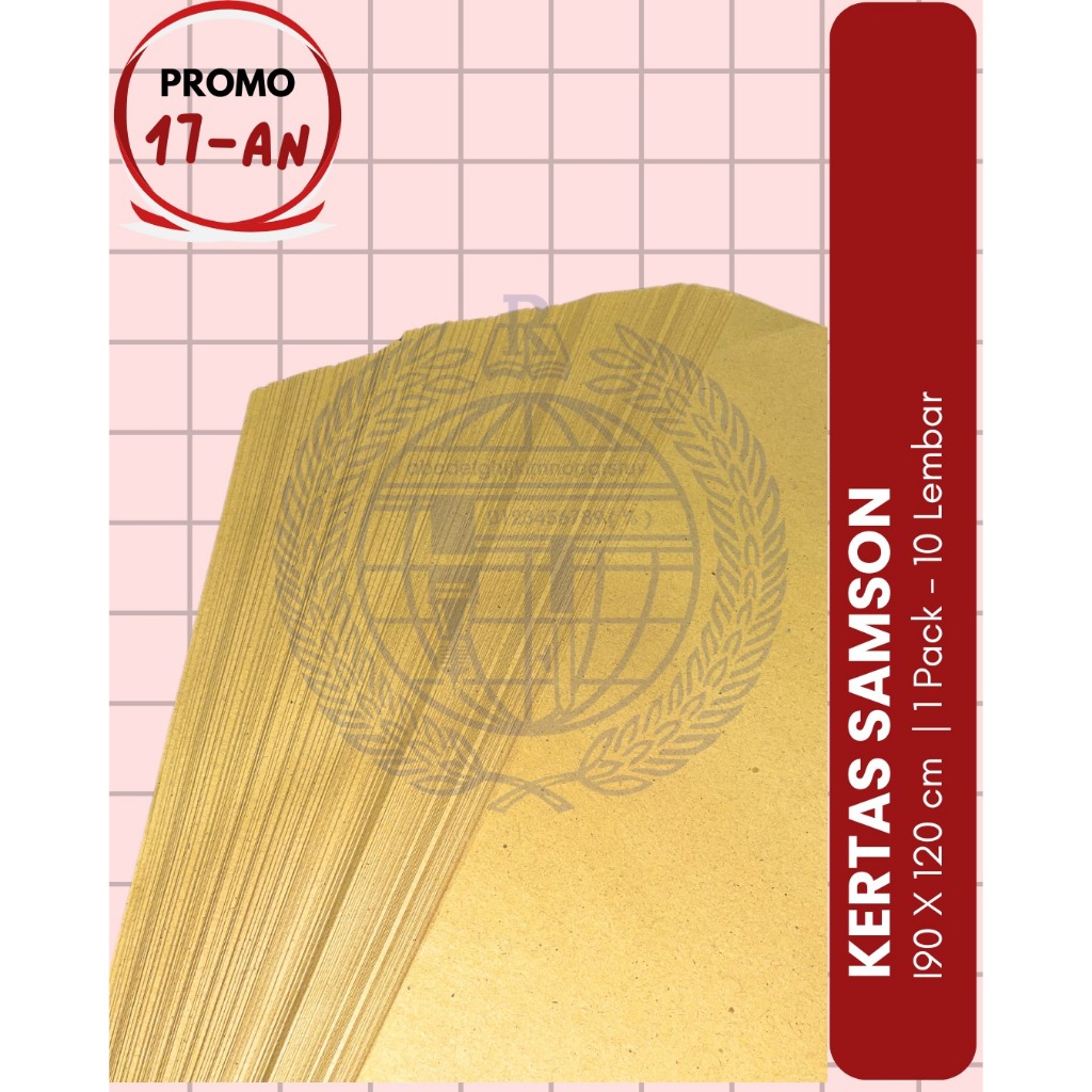 

Kertas Samson Kraft [10 Lembar, 90x120, 80 gr] Kertas Kraft / Kertas Bungkus / Kertas Pola