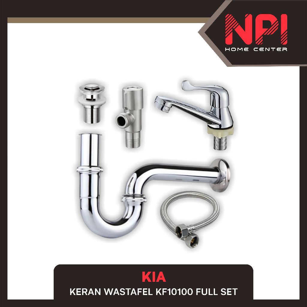 Kia - Paket Keran / Kran Washtafel Wastafel Tap Kf 10100 Kf10100Set