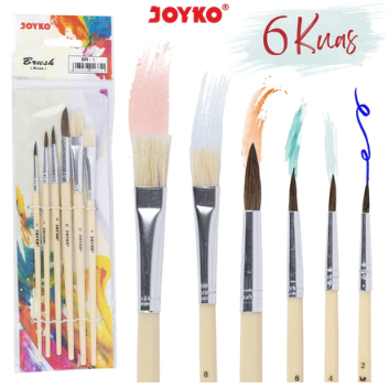 

Kuas Lukis Cat Air Joyko Kuas Lukis Set 6 BR-1