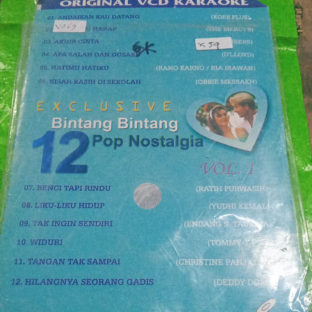 VCD BINTANG BINTANG POP INDONESIA X54