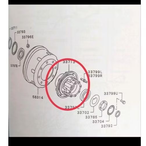 Hub Nap Fuso FN617 FN627