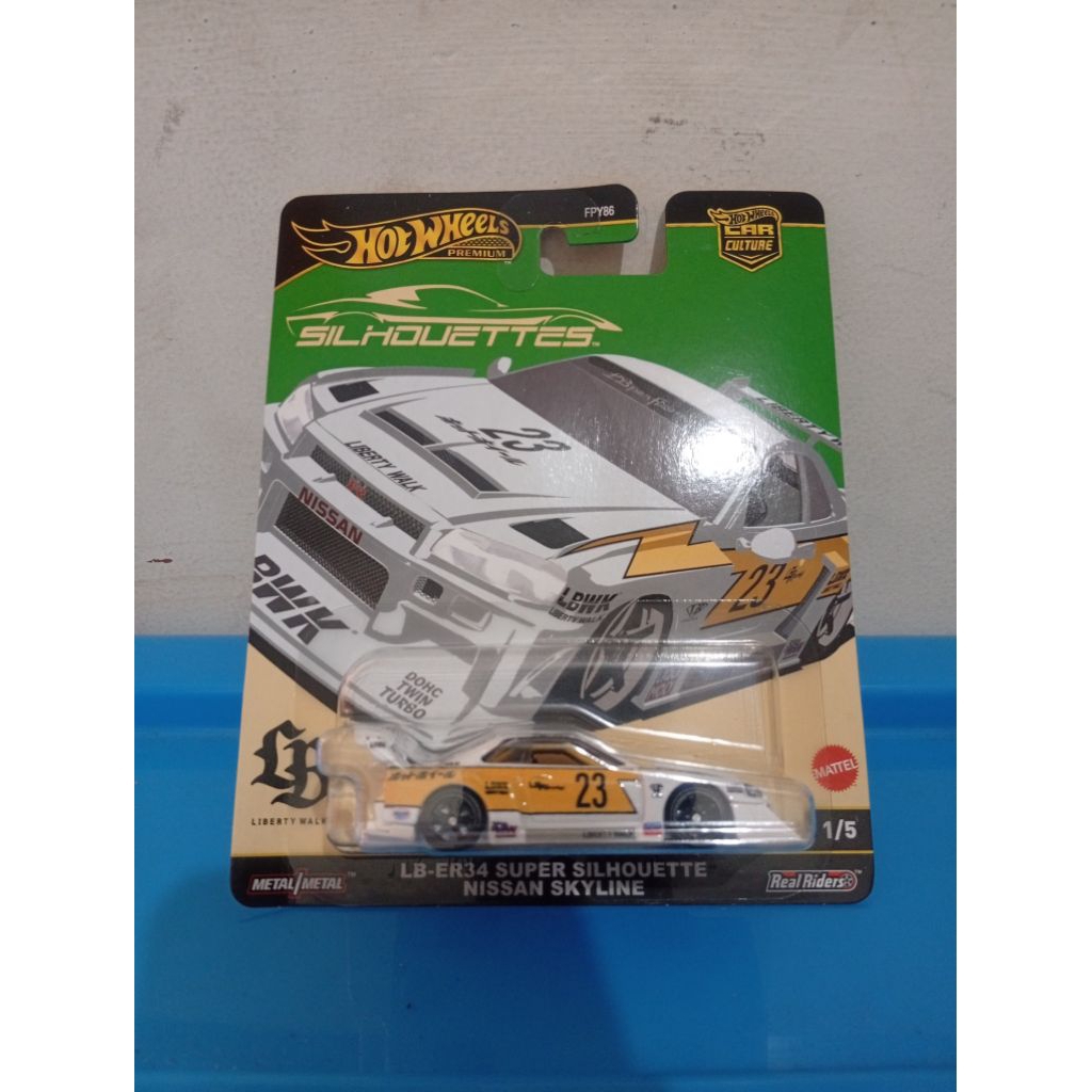 Hotwheels premium silhouette lb-er34 super silhouette nissan Skyline