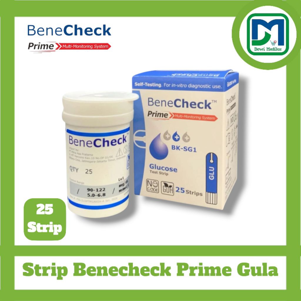Strip Benecheck Prime Gula  Refill Strip Benecheck Gula Darah