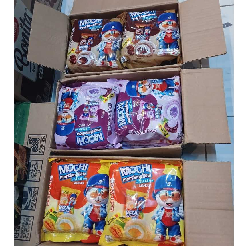 

Mochi Marshmallow Taro Pasta Super Lezat 1 Dus Isi 6 Pak/8 Pcs