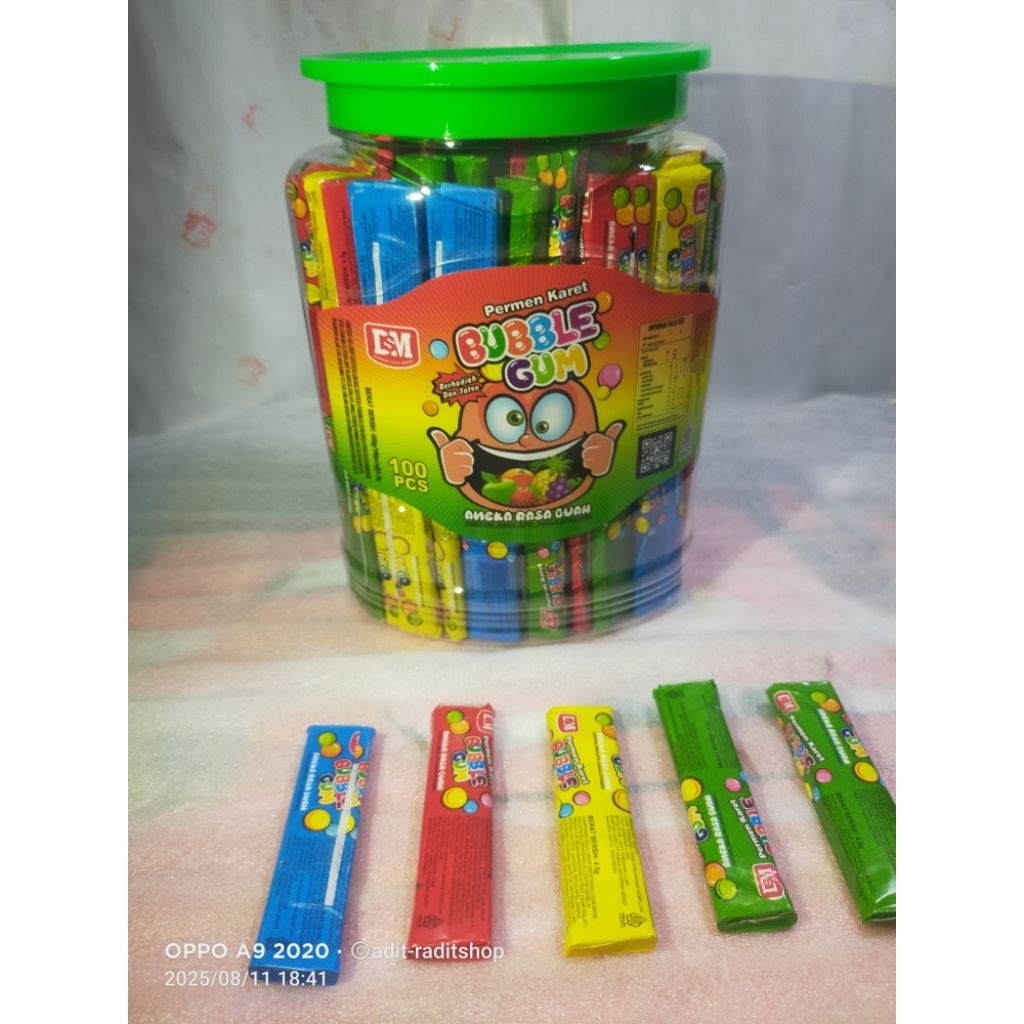 

Permen DSM Bubble Gum Tato Toples Isi 100 Pcs