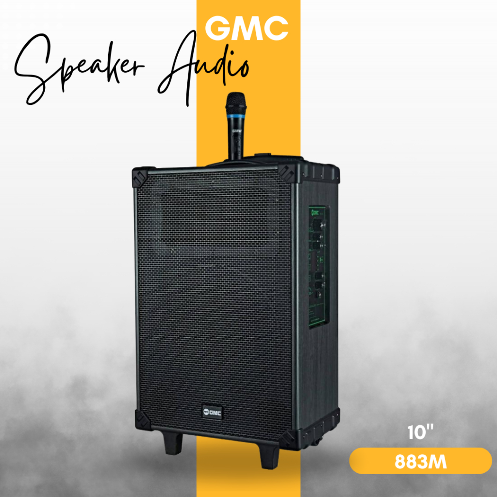 SPEAKER GMC 883M 883 M + free MIC wireless 1 pcs 12in 12" 12inch