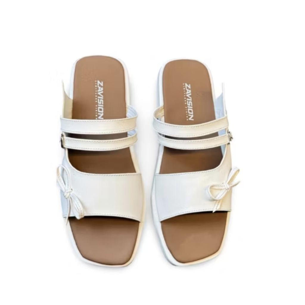 sandal flat wanita sandal tali spon tebal empuk