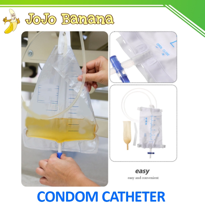 ROSENICE Condom Catheter Kateter model Kondom Kantong Urin Kateter Pria Catheter Urinal Bag 1L