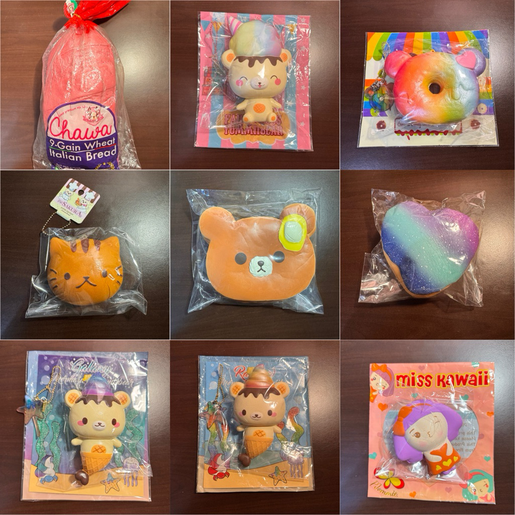 Preloved Squishy Punimaru Yummiibear Creamiicandy Donut Chawa Kiibru Rare Murah