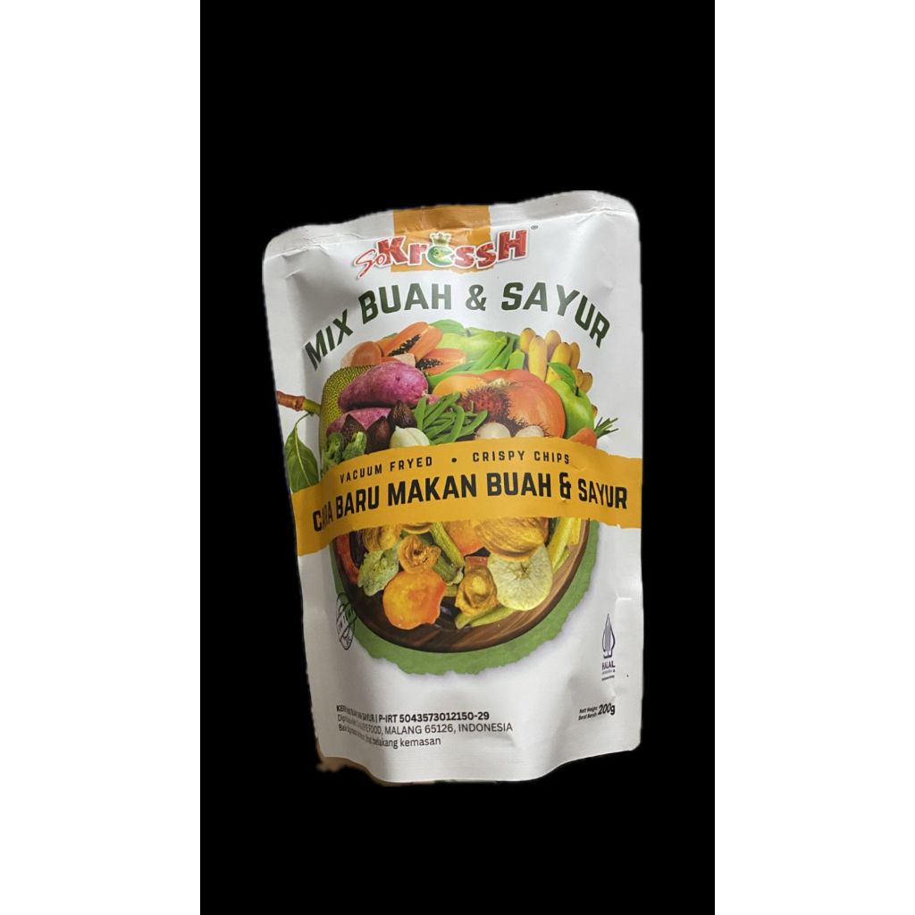 

Keripik MIX Sayur dan Buah 200gr | Organik Alami Rendah gula | Asli Malang | Sokressh Food