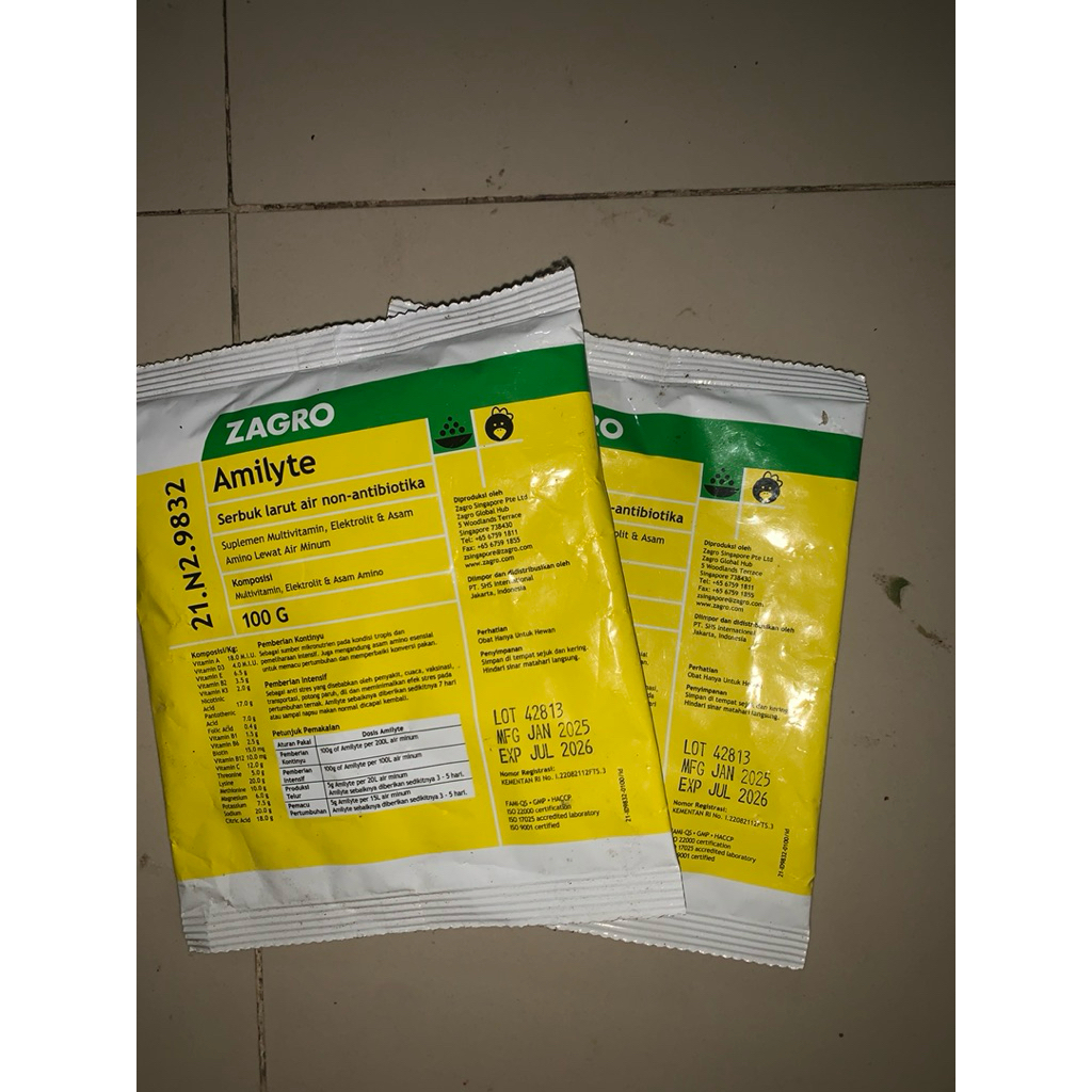 ZAGRO AMIYLYTEE multivitamin ayam