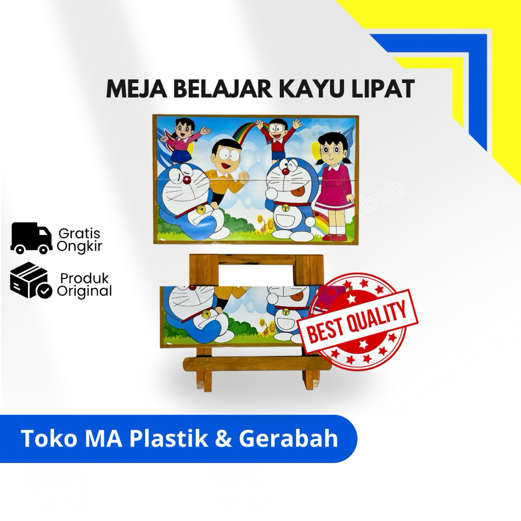 MEJA BELAJAR LIPAT/MEJA BELAJAR KAYU/MEJA BELAJAR ANAK