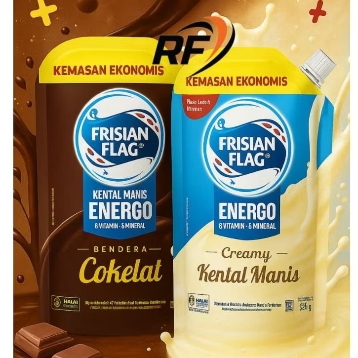 

Frisian Flag Kental Manis 535 g / Susu Bendera kemasan pouch ekonomis / Exp.April 2026