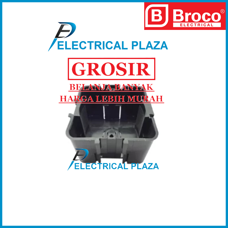 (GROSIR) Broco Inbow Dus Hitam [B101] Tempat Stop Kontak & Saklar Tanam Dos Doos B10153 Original SNI