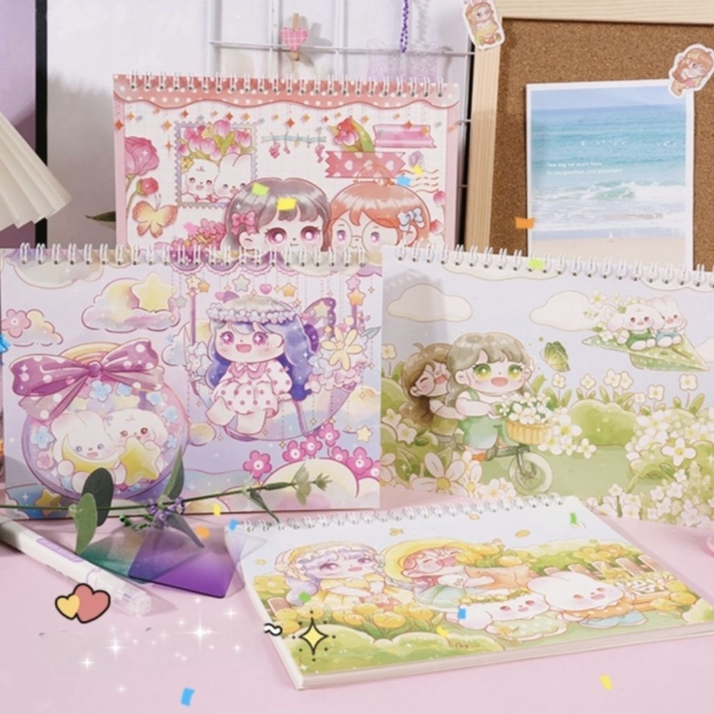 

20 - 40 lembar release paper blank sticker book buku Etory Life