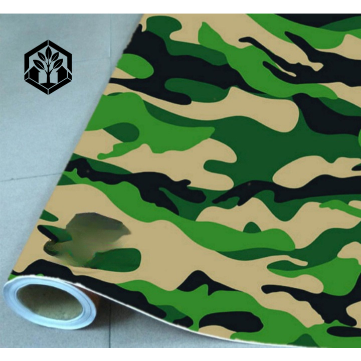 

Stiker camo Loreng Army Hijau 50x50cm